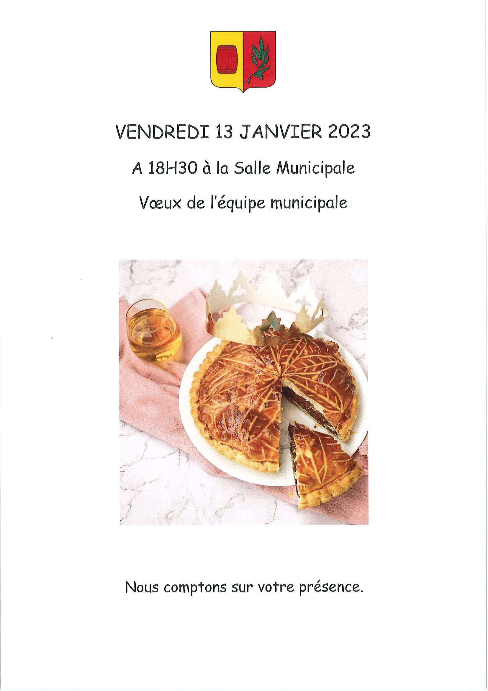 Lire la suite à propos de l’article VOEUX DU CONSEIL MUNICIPAL LE 13 JANVIER 2023 A 18H30